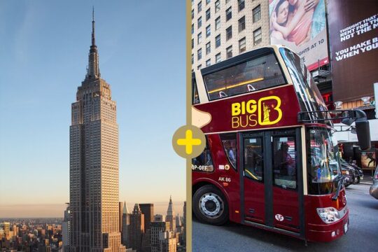 New York City 1-Day Hop-on Hop-off with Empire State Building Admission