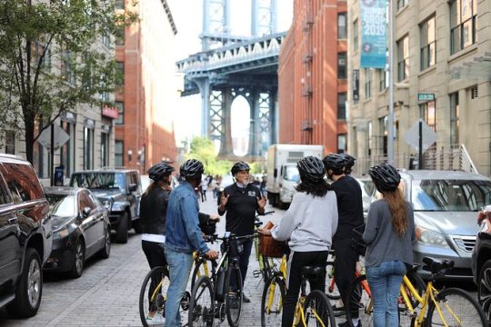 Lower Manhattan and Brooklyn Bridge Guided Fiets Tour (Dutch)