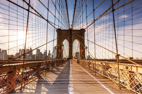 Tour of Brooklyn Bridge at Sunset