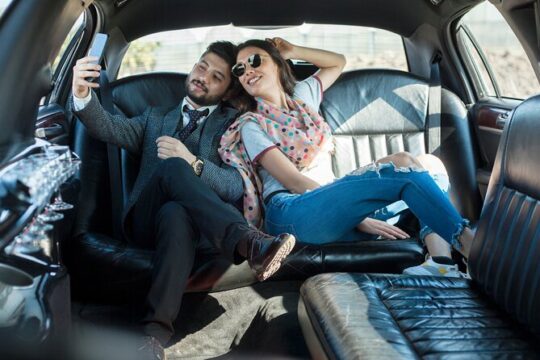 NYC VIP Private Luxury Departure ride via Stretch Limousine, Van, Sedan or SUV