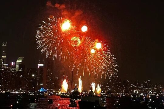 Premier 4th of July NYC Fireworks Cruise Aboard the Cloud 9 Yacht