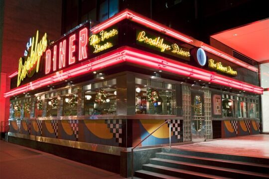 Iconic Diner Cheeseburger Fries and a Shake