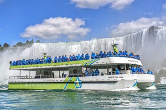 Niagara Falls 1 Day Tour with Optional Maid of Mist Boat from NYC